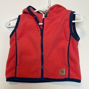 Carhartt baby vest, size 6mo, pink
